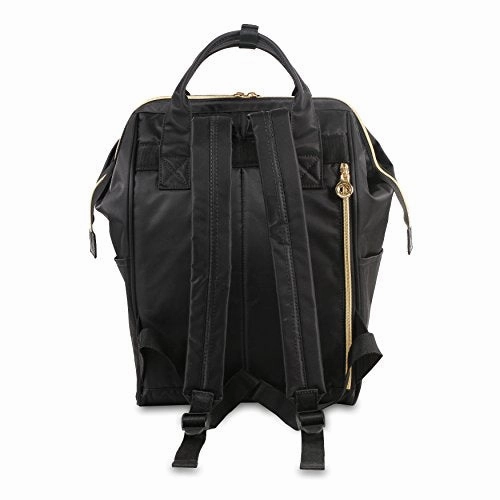 J World New York Women'S Posy 3 3 Piece Collection Backpack With Tote And Pouch, Black, 16 Inches