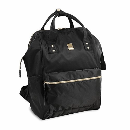 J World New York Women'S Posy 3 3 Piece Collection Backpack With Tote And Pouch, Black, 16 Inches
