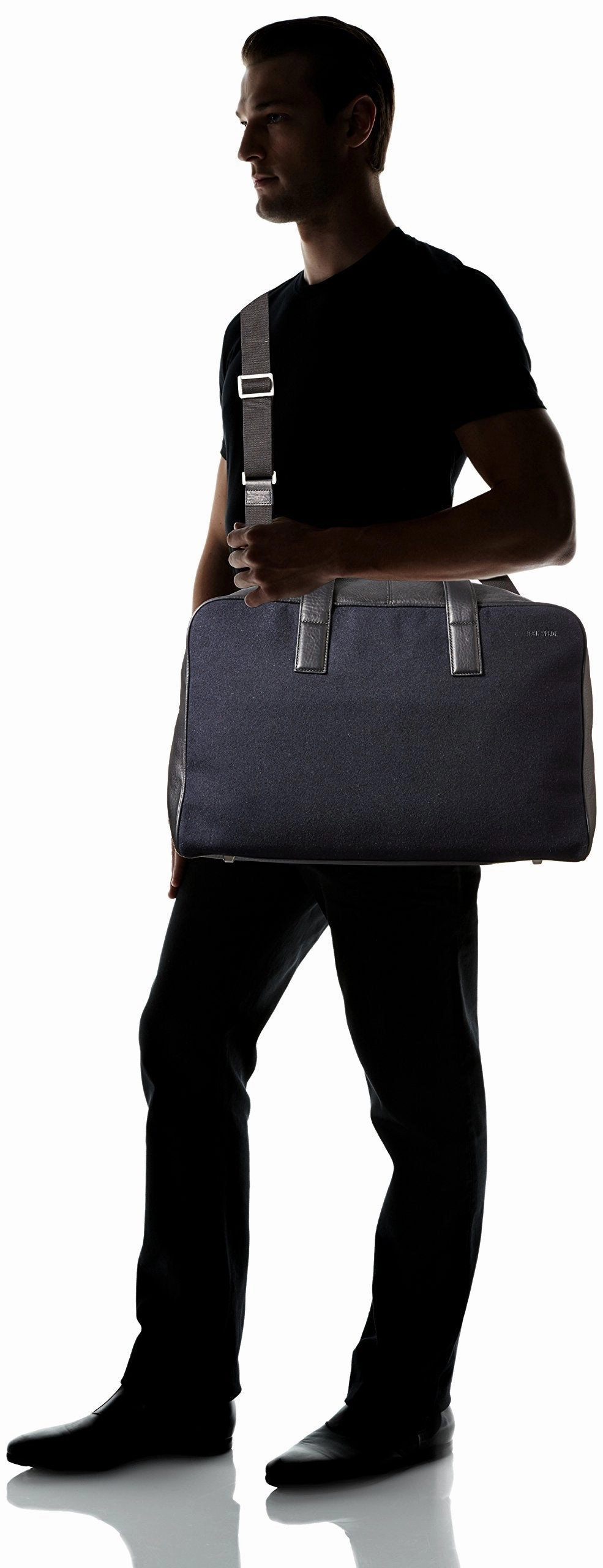 Jack Spade Men's Kahn Wool Leather Overnight Bag