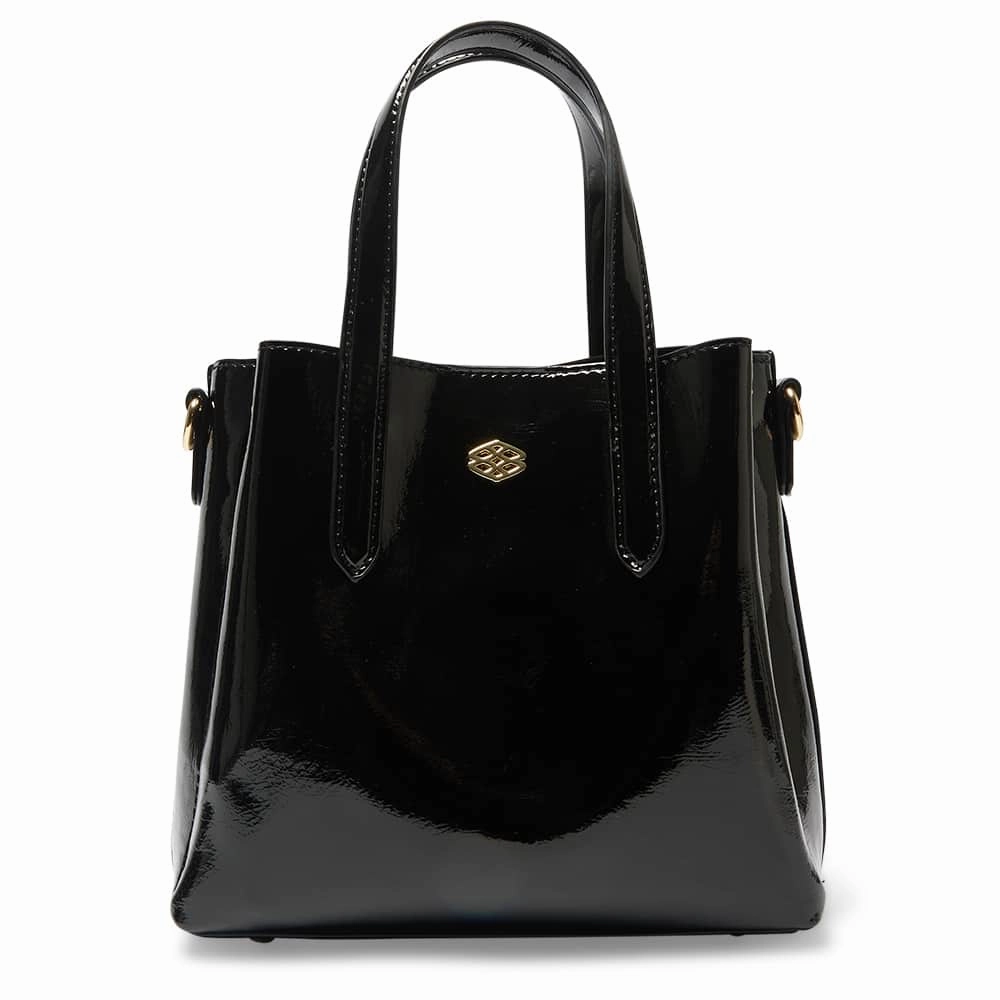 Jada Handbag in Black Patent