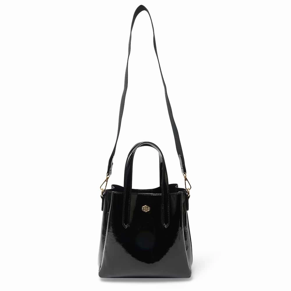 Jada Handbag in Black Patent