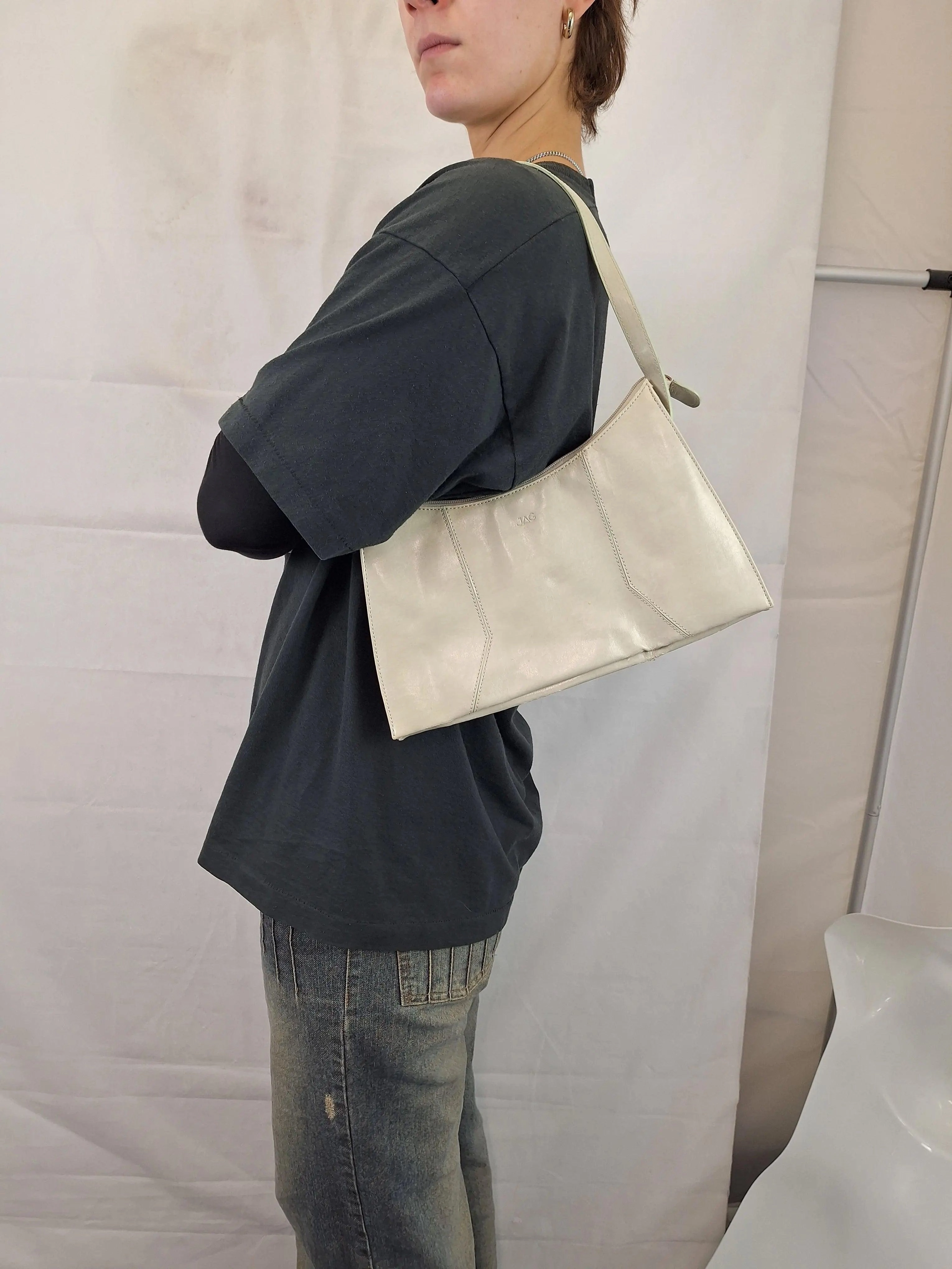 Jag Mint Vinyl Shoulder Bag