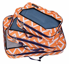 Jenni Chan Aria Madison Packing Cube 3pc Set, Orange