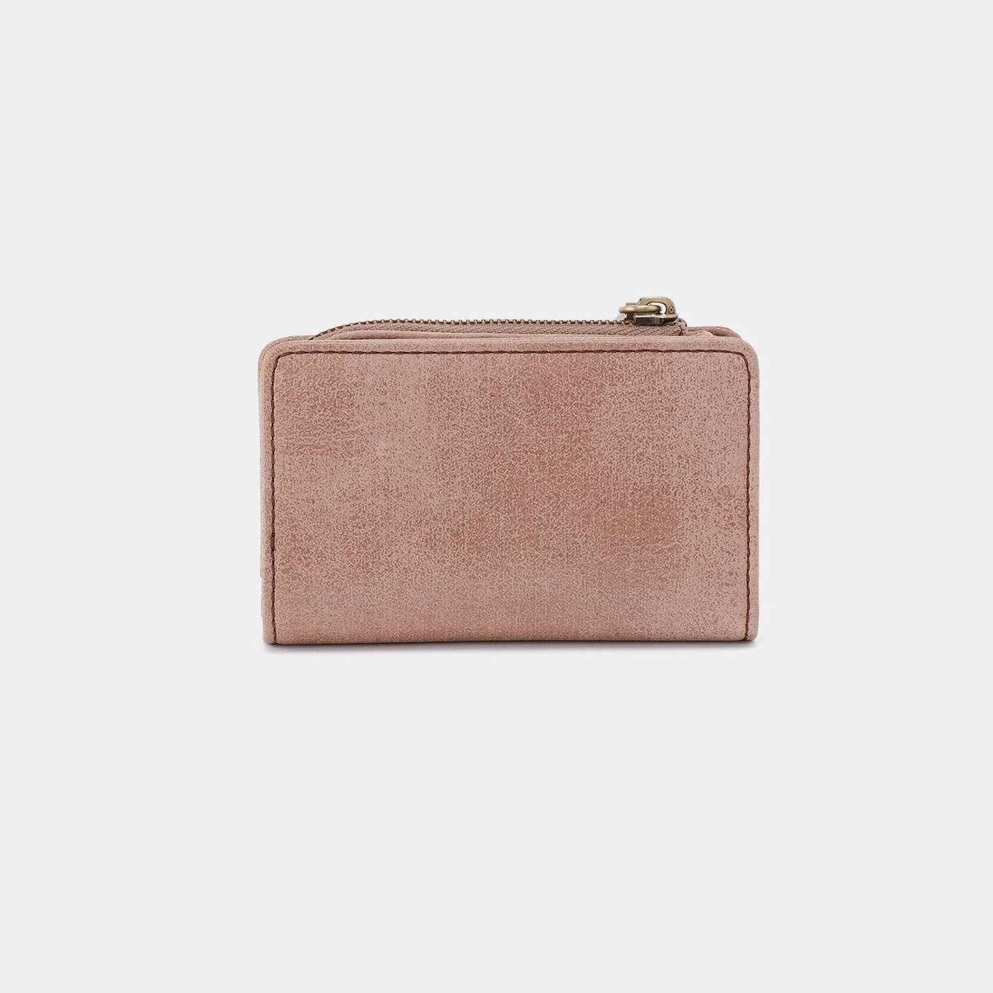 Jill Card Case In Buffed Leather - Hazel