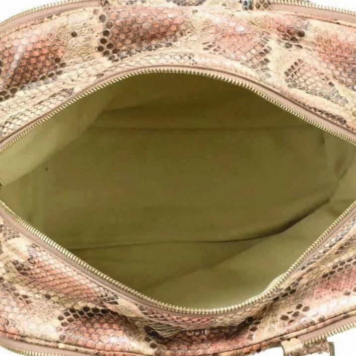 Jimmy Choo 'Justine' Python Satchel Bag