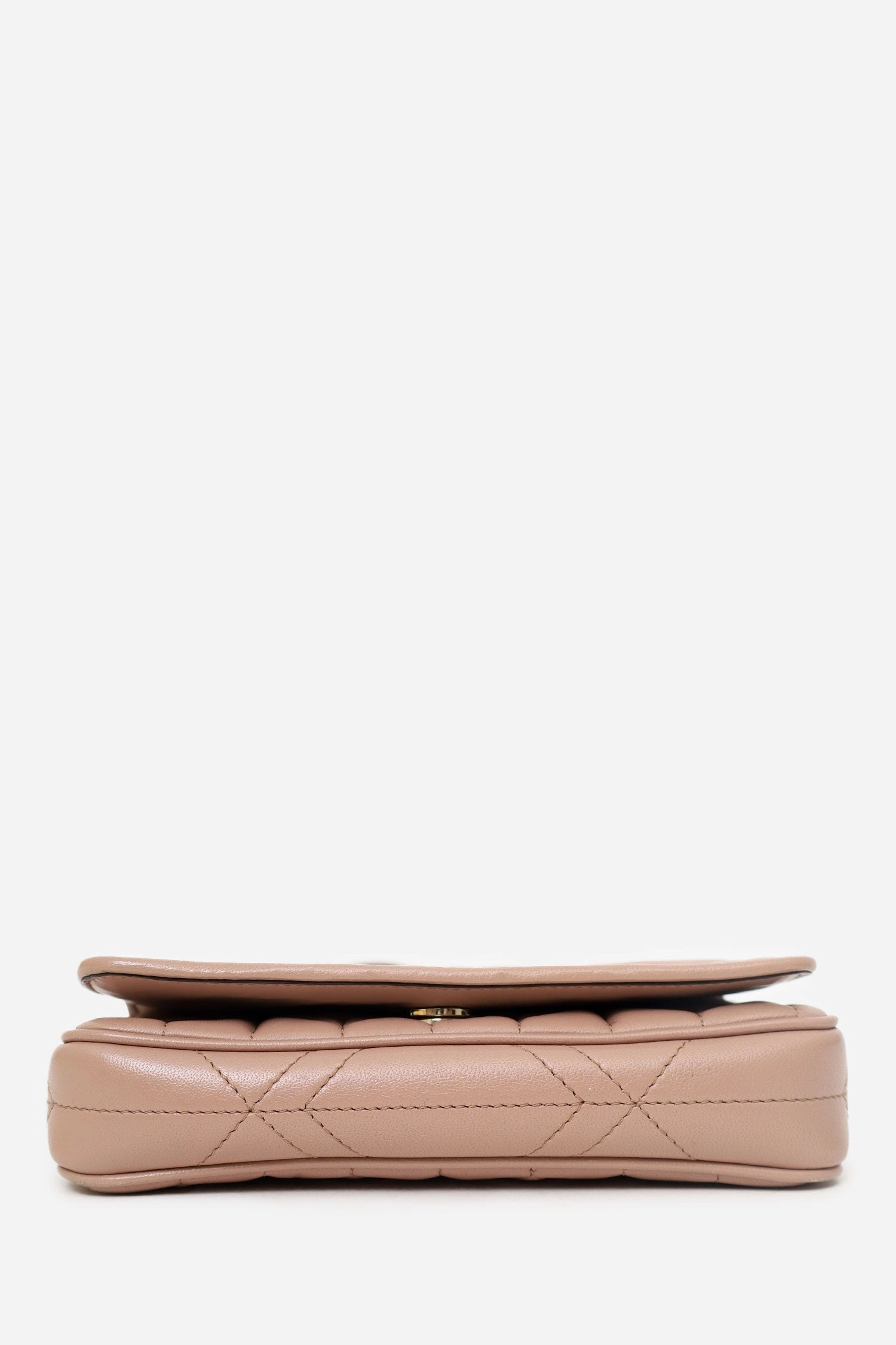 Jimmy Choo Beige Nappa Leather JC Wallet On Chain