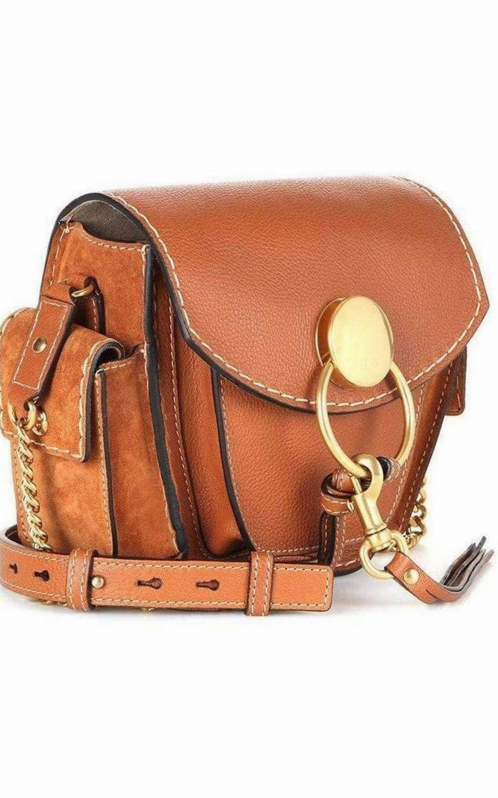 Jodie Mini Leather Bag Caramel