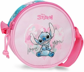 Joumma Disney Heart Stitch Shoulder Bag, Pink, 14 x 14 x 4 cm, Polyester, 0.78 L, Pink, Talla nica Shoulder Bag, pink, Einheitsgre, shoulder bag