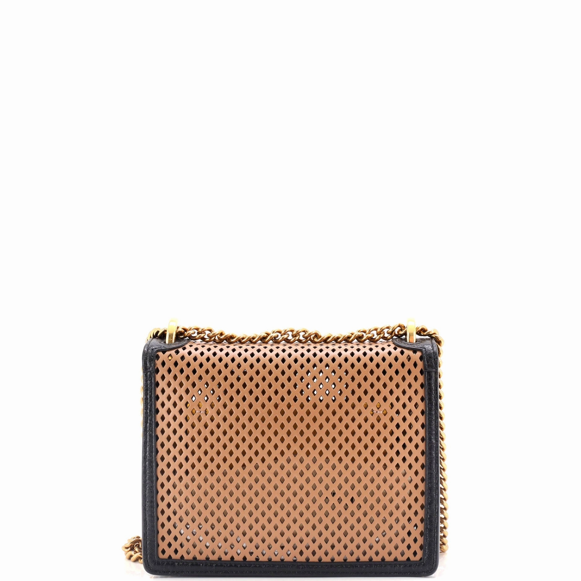 Kan U Shoulder Bag Perforated Leather Small