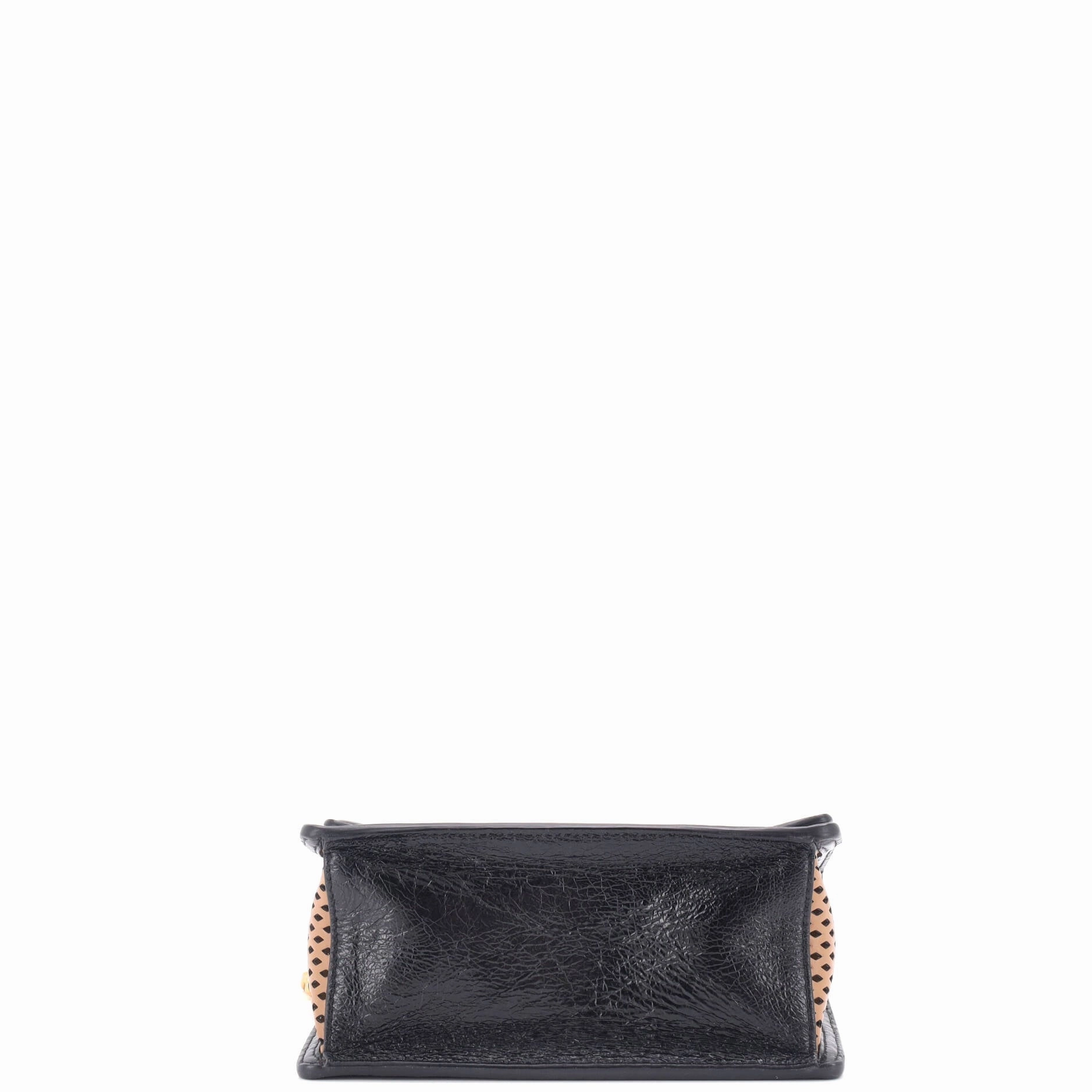 Kan U Shoulder Bag Perforated Leather Small
