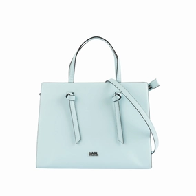 Karl Lagerfeld Blue Leather Tote