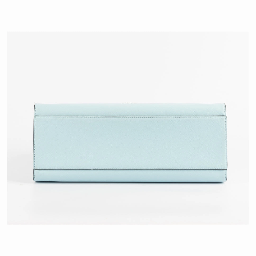Karl Lagerfeld Blue Leather Tote