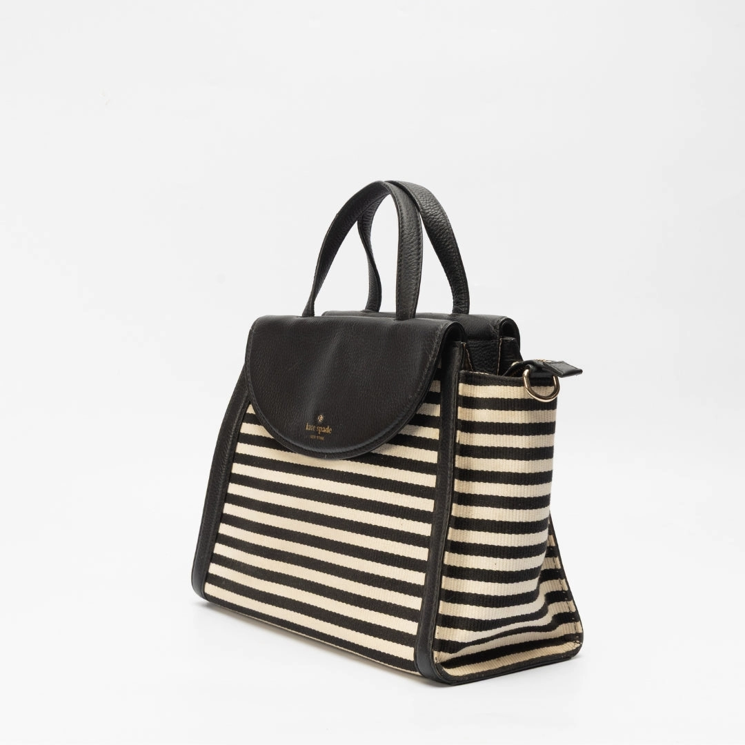 Kate Spade Cobble Hill Stripe Small Adrien Satchel