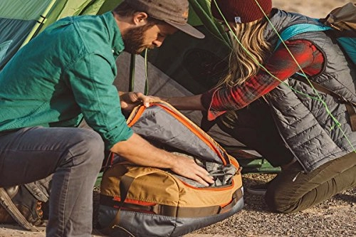 Kelty Dodger 40L Duffel Bag, Black Geo Heather