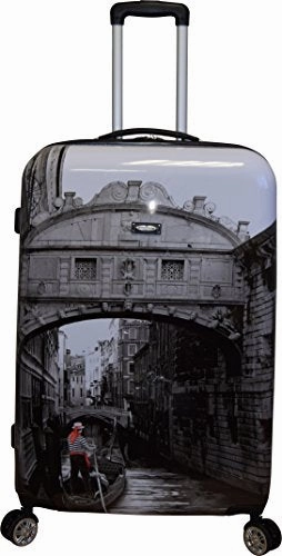 Kemyer 788 Vintage World Series Lightweight 3-Pc Expandable Hardside Spinner Luggage Set (New
