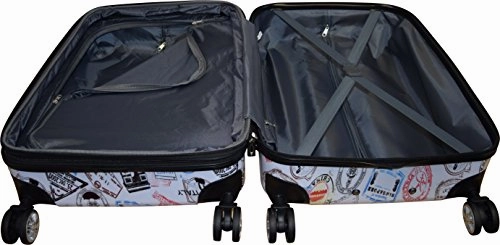 Kemyer 788 Vintage World Series Lightweight 3-Pc Expandable Hardside Spinner Luggage Set (New