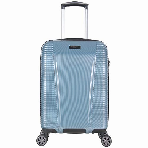 Kenneth Cole New York Sudden Impact 2.0 20" Hardside Expandable 8-Wheel Spinner Carry-on Luggage with TSA Lock, Ice Blue