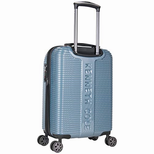 Kenneth Cole New York Sudden Impact 2.0 20" Hardside Expandable 8-Wheel Spinner Carry-on Luggage with TSA Lock, Ice Blue