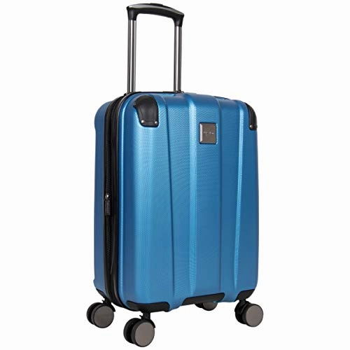 Kenneth Cole Reaction Continuum Hardside 8-Wheel Expandable Upright Spinner Luggage, Vivid Blue, 2-Piece (20" Carry-On / 28" Check Size)