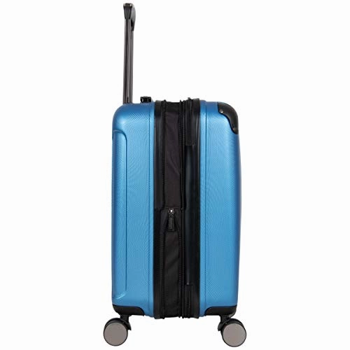 Kenneth Cole Reaction Continuum Hardside 8-Wheel Expandable Upright Spinner Luggage, Vivid Blue, 2-Piece (20" Carry-On / 28" Check Size)