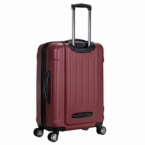 Kenneth Cole Reaction Renegade 24 Lightweight Hardside Expandable 8-Wheel Spinner Checked-Size Luggage, Sangria, inch