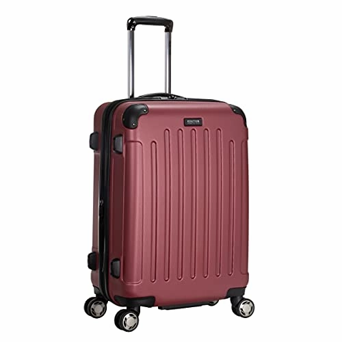 Kenneth Cole Reaction Renegade 24 Lightweight Hardside Expandable 8-Wheel Spinner Checked-Size Luggage, Sangria, inch