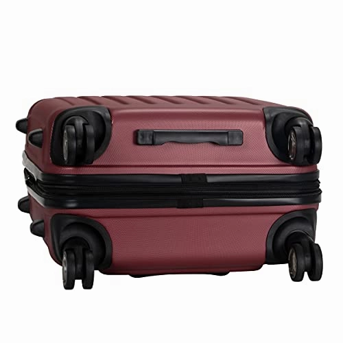Kenneth Cole Reaction Renegade 24 Lightweight Hardside Expandable 8-Wheel Spinner Checked-Size Luggage, Sangria, inch