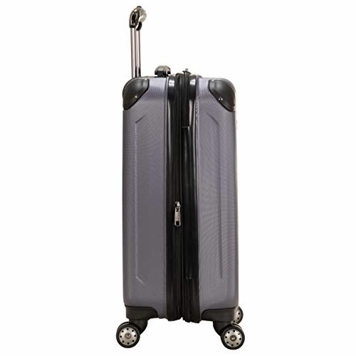 Kenneth Cole Reaction Reverb 20" Carry-On Expandable Luggage Lightweight Hardside 8-Wheel Spinner Travel Suitcase Bag, Smokey Purple, inch