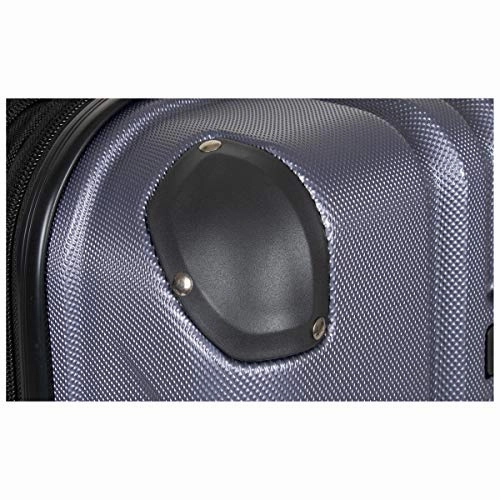 Kenneth Cole Reaction Reverb 20" Carry-On Expandable Luggage Lightweight Hardside 8-Wheel Spinner Travel Suitcase Bag, Smokey Purple, inch