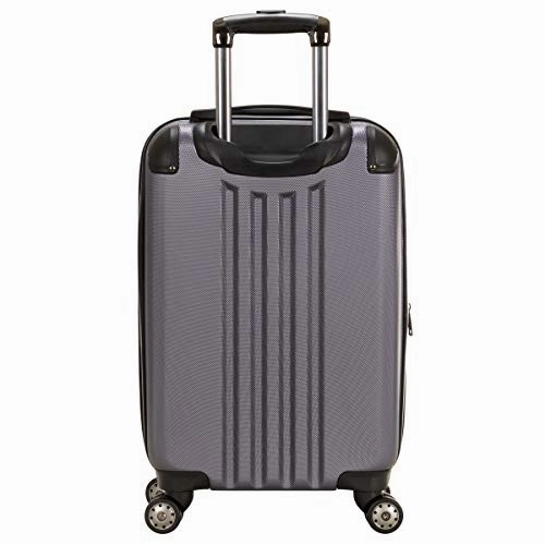 Kenneth Cole Reaction Reverb 20" Carry-On Expandable Luggage Lightweight Hardside 8-Wheel Spinner Travel Suitcase Bag, Smokey Purple, inch