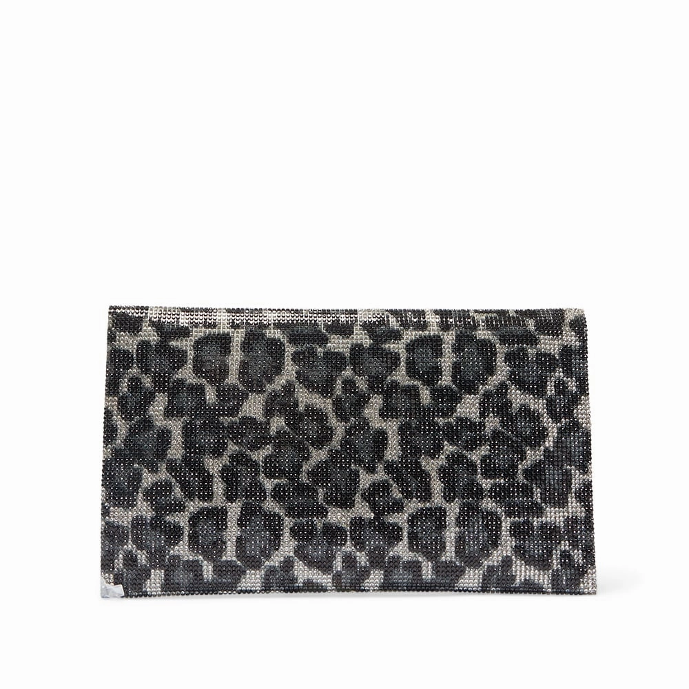 Kimora Handbag in Black Leopard Crystal