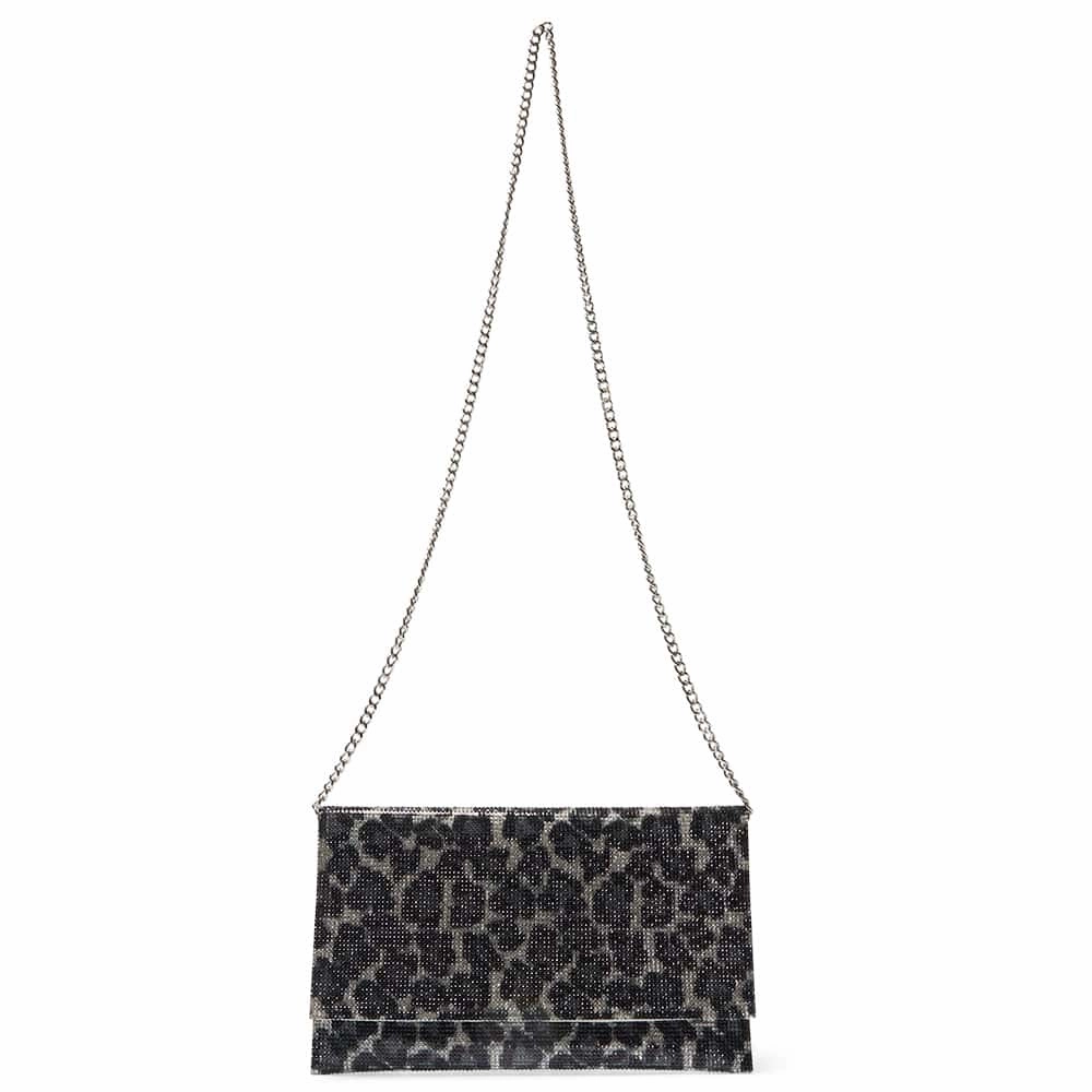 Kimora Handbag in Black Leopard Crystal