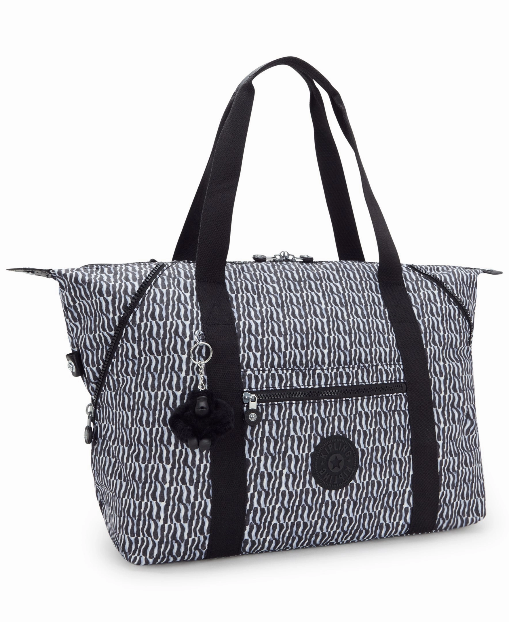 Kipling Art Medium Printed Tote Bag - Holiday Waves