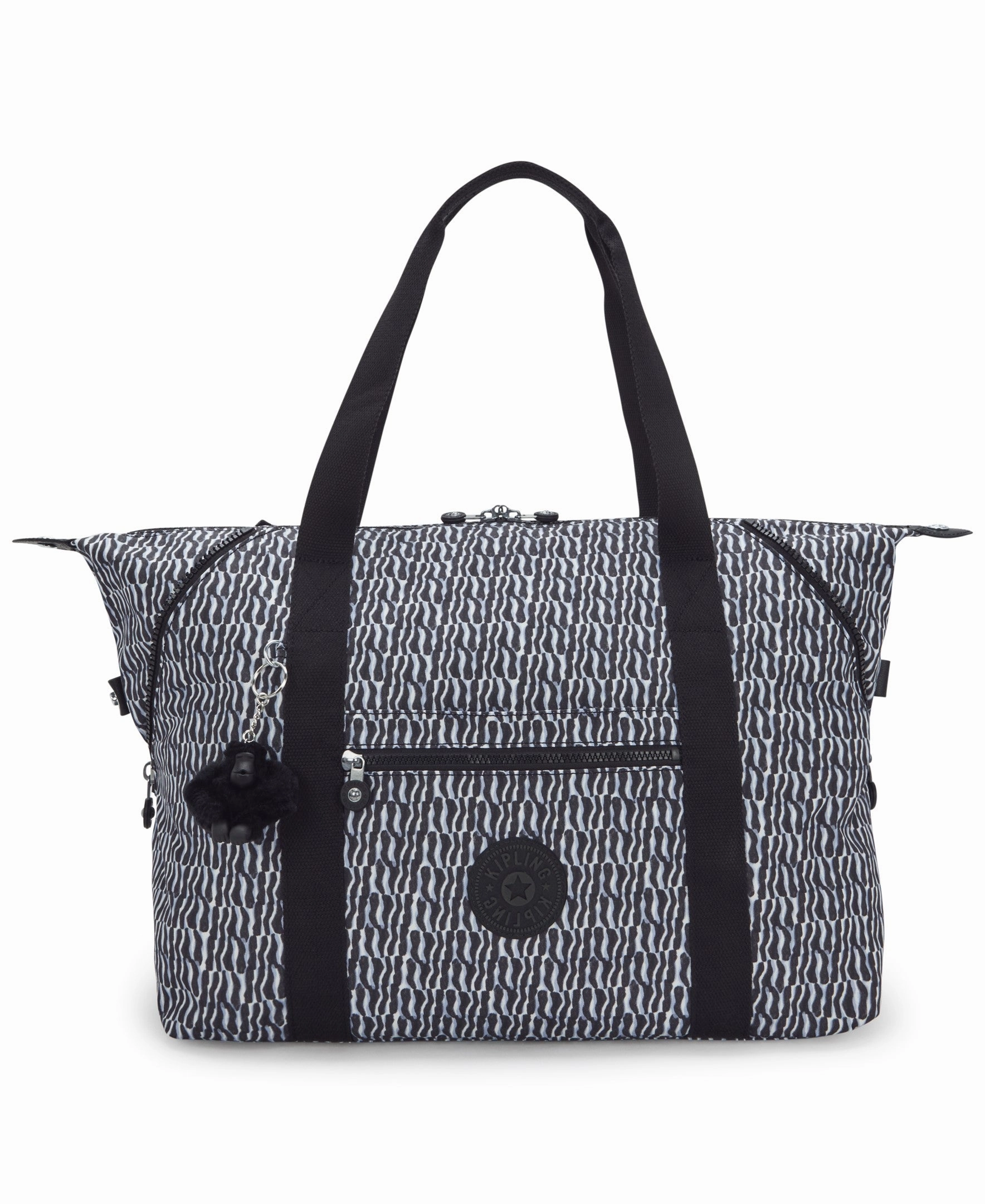 Kipling Art Medium Printed Tote Bag - Holiday Waves