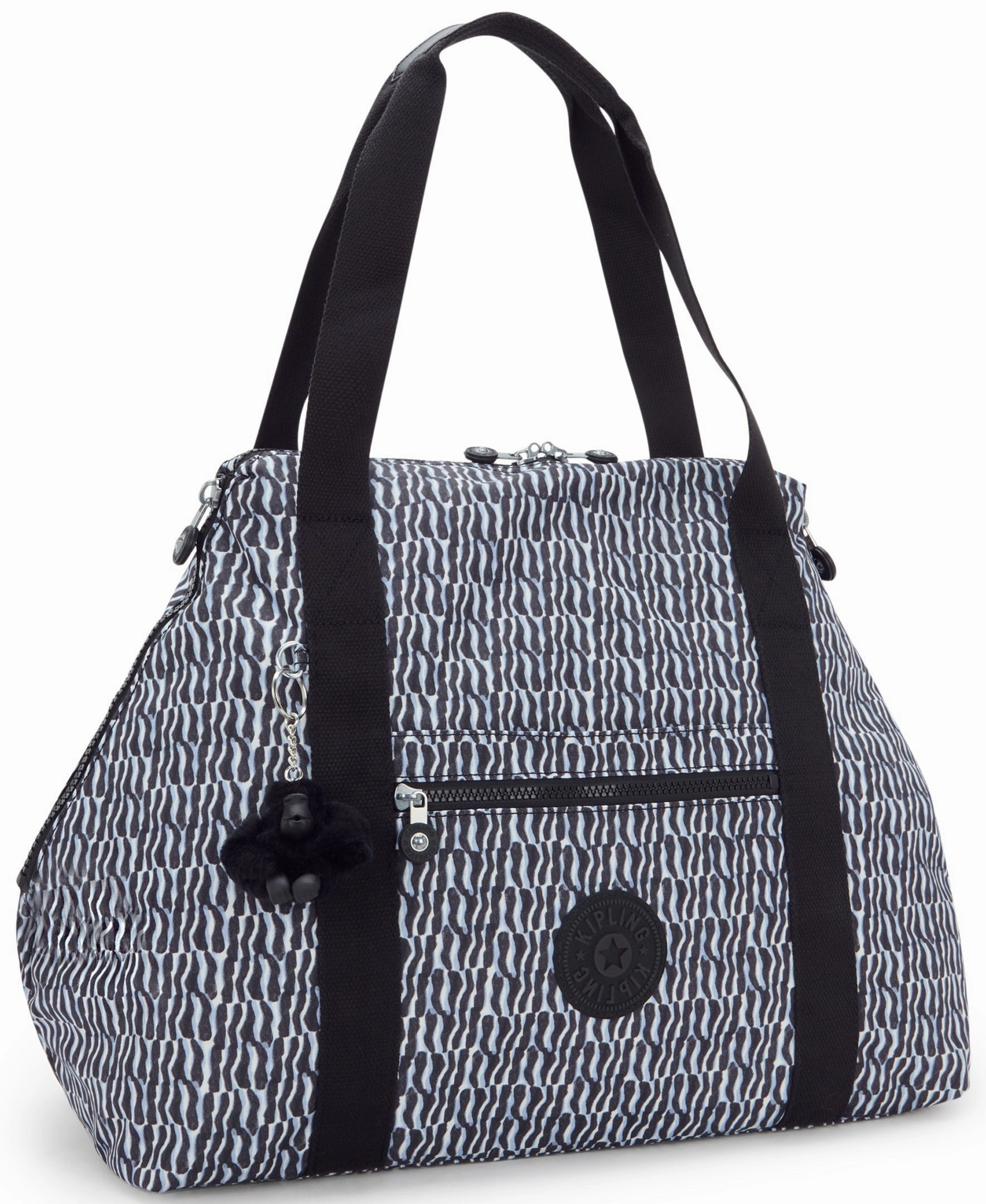 Kipling Art Medium Printed Tote Bag - Holiday Waves