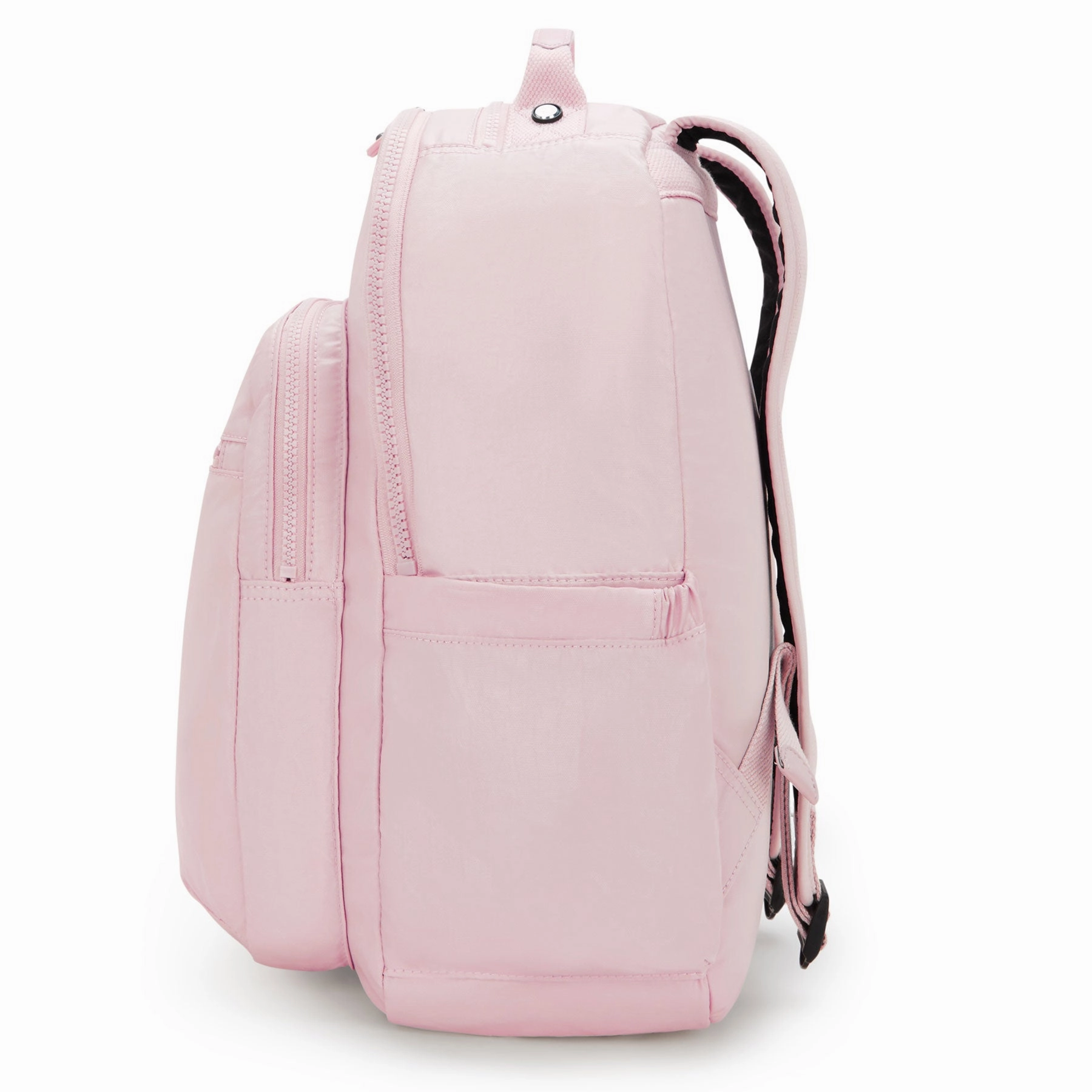 Kipling Seoul Large Metallic Pink Shine 15" Laptop Backpack