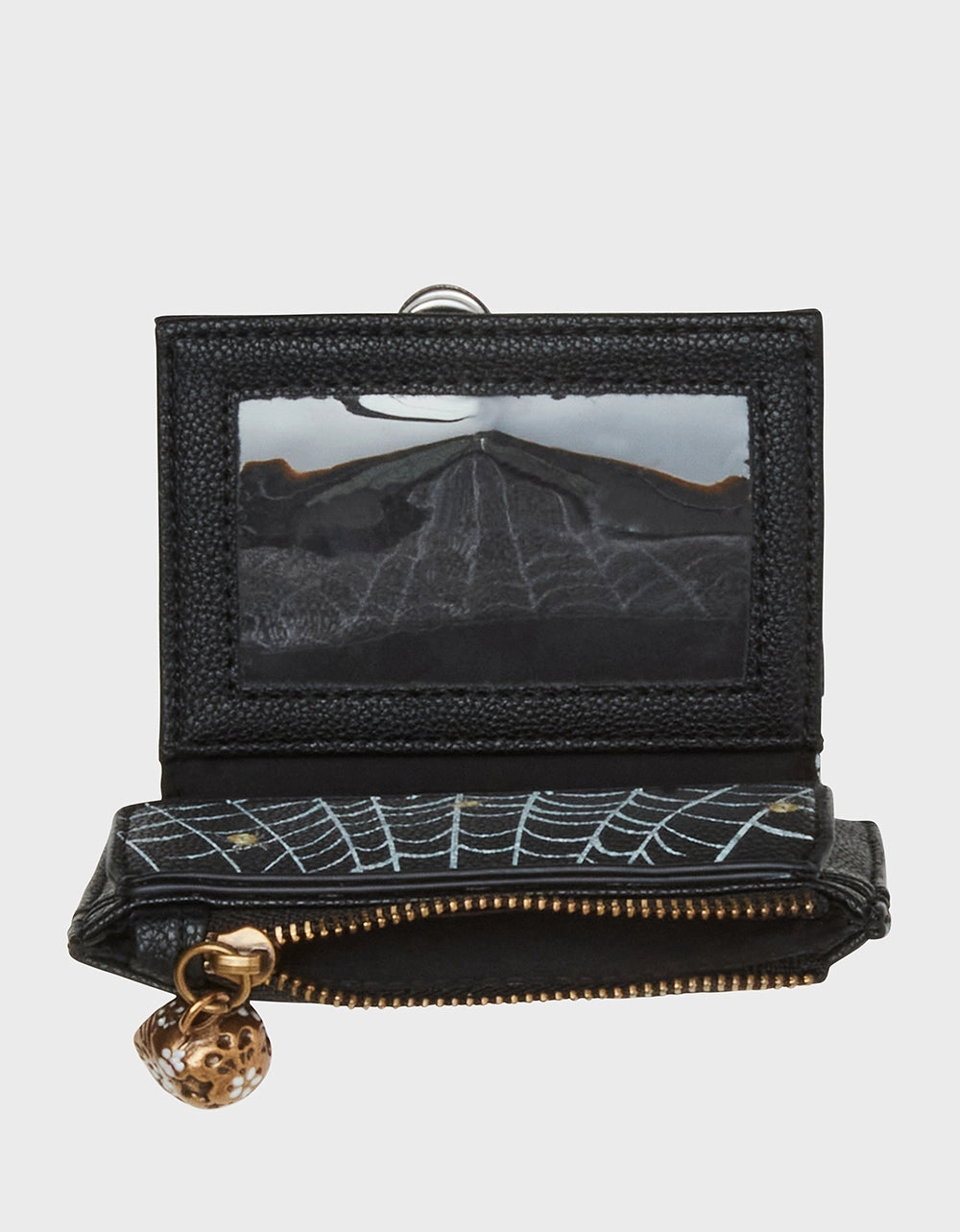 KITSCH HAUNTED HOUSE BIFOLD WALLET BLACK