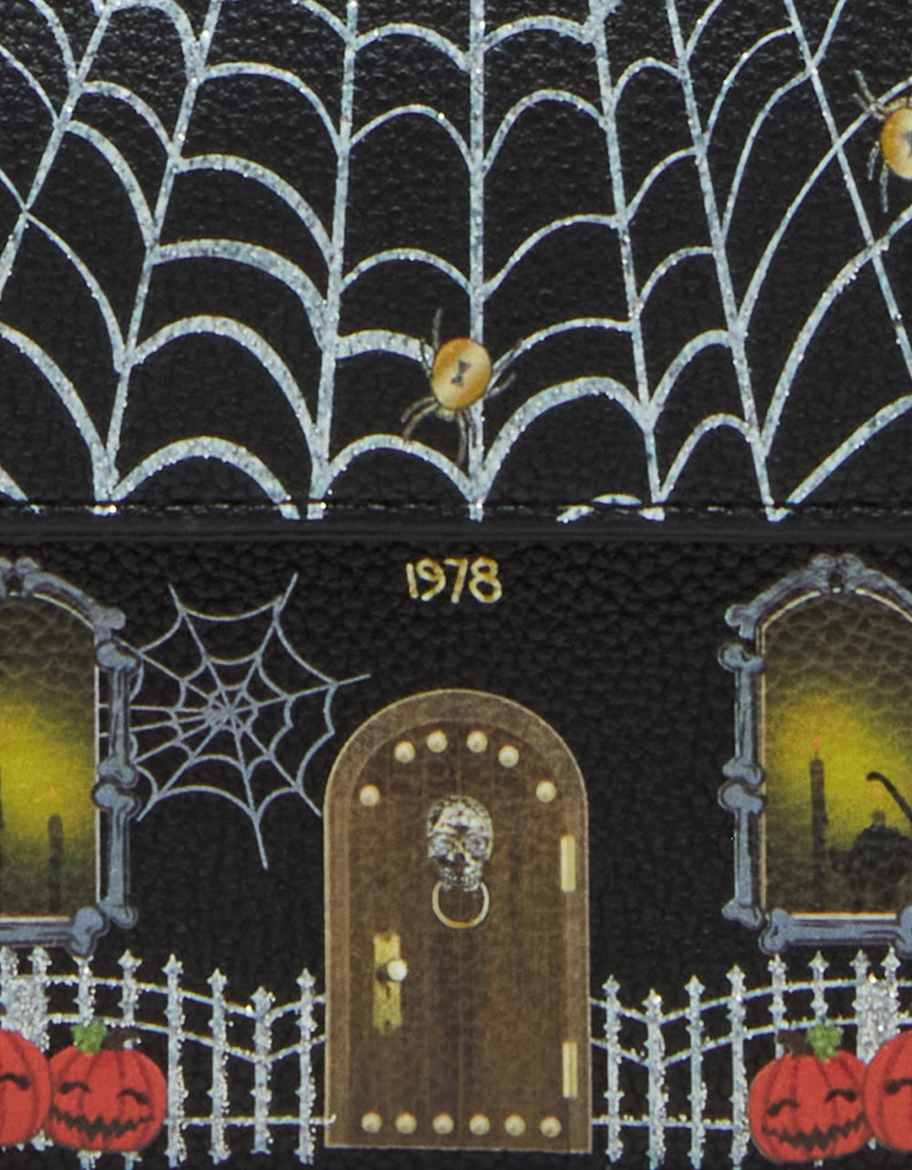 KITSCH HAUNTED HOUSE BIFOLD WALLET BLACK