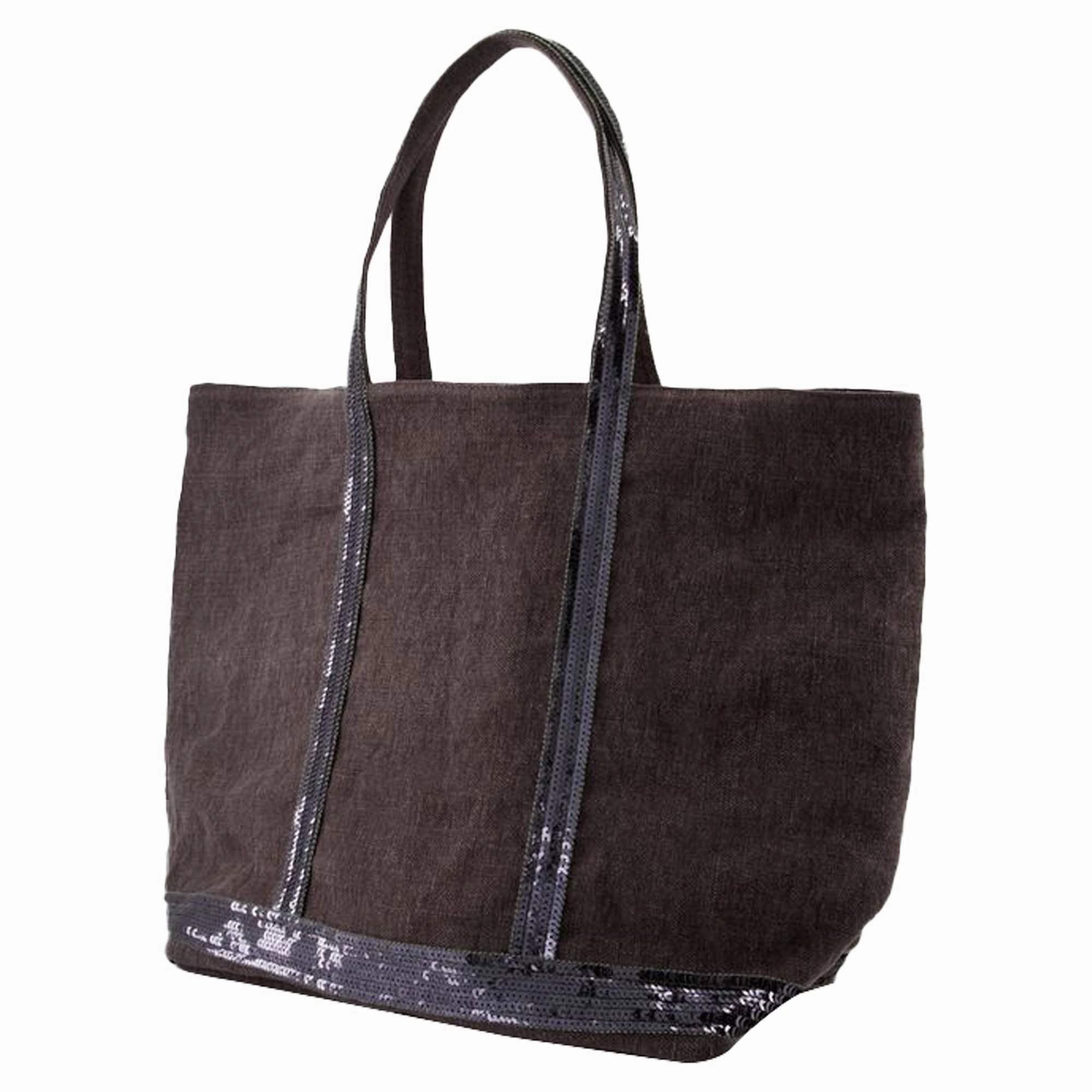L Shopper Bag - Vanessa Bruno - Linen - Black