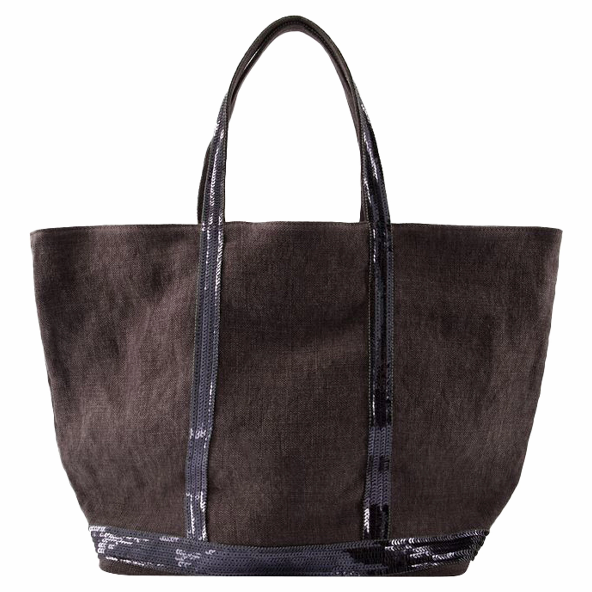L Shopper Bag - Vanessa Bruno - Linen - Black
