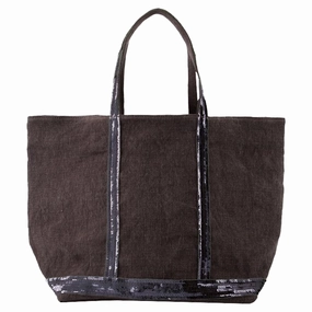 L Shopper Bag - Vanessa Bruno - Linen - Black