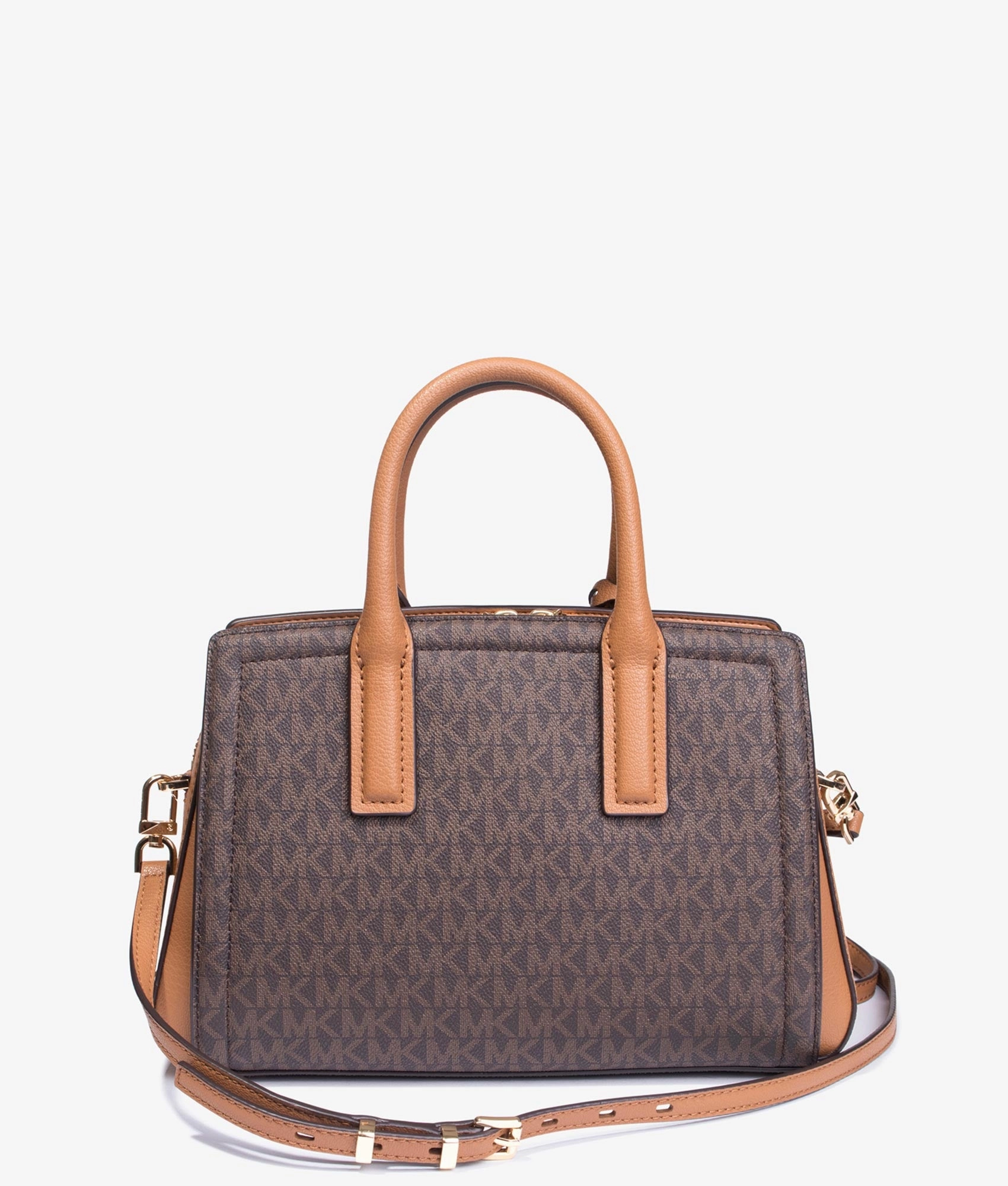 Laila tote in brown and acorn