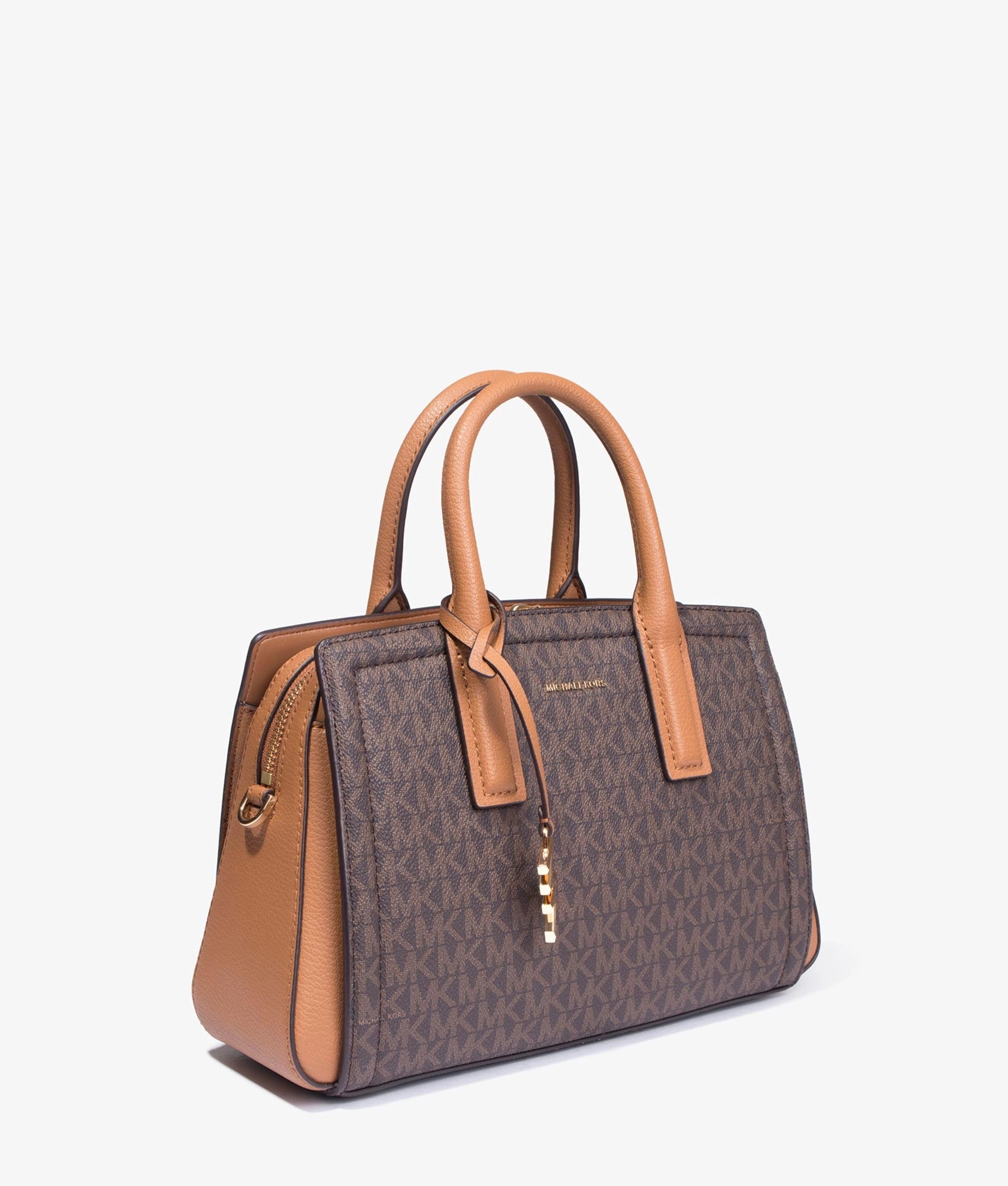 Laila tote in brown and acorn