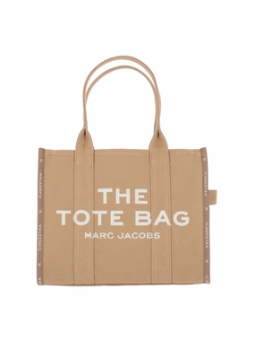 Large Tote Bag "The Jacquard Tote"  Brown