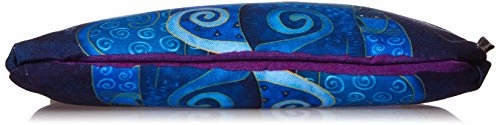 Laurel Burch Cosmetic Bag, Indigo Cats, Set Of 3