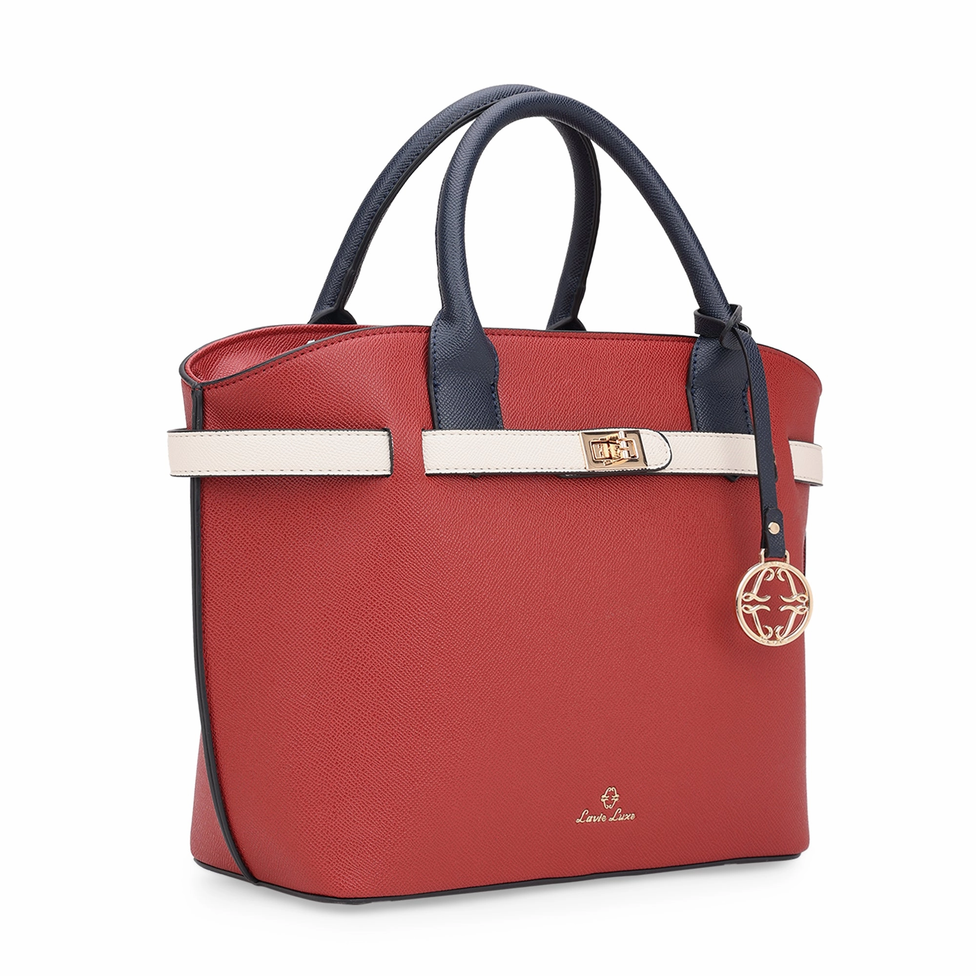 Lavie Luxe Red Medium Women's Fallon Satchel Bag