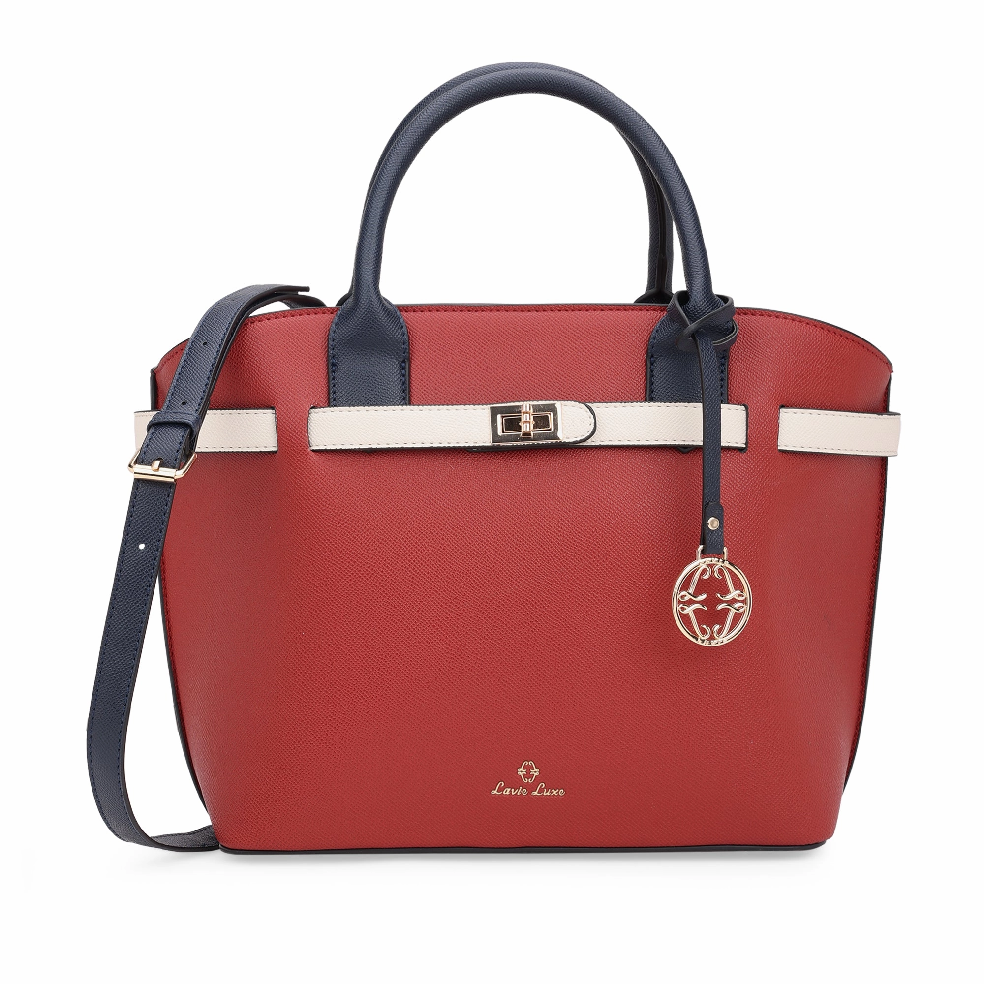 Lavie Luxe Red Medium Women's Fallon Satchel Bag