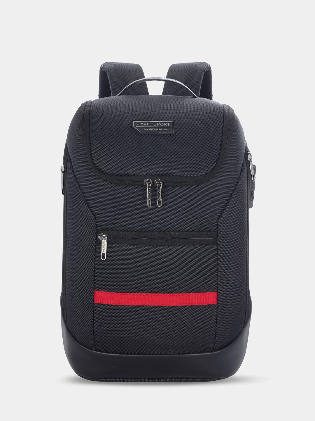 Lavie Sport Emperor 24L Anti-theft Laptop Backpack For Boys & Girls- Black & Choco Colour