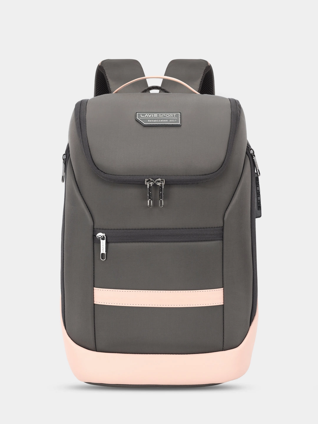 Lavie Sport Emperor 24L Anti-theft Laptop Backpack For Boys & Girls- Black & Choco Colour