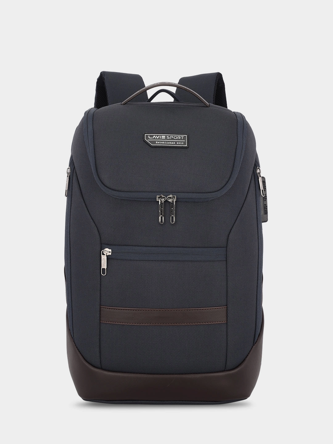 Lavie Sport Emperor 24L Anti-theft Laptop Backpack For Boys & Girls- Black & Choco Colour